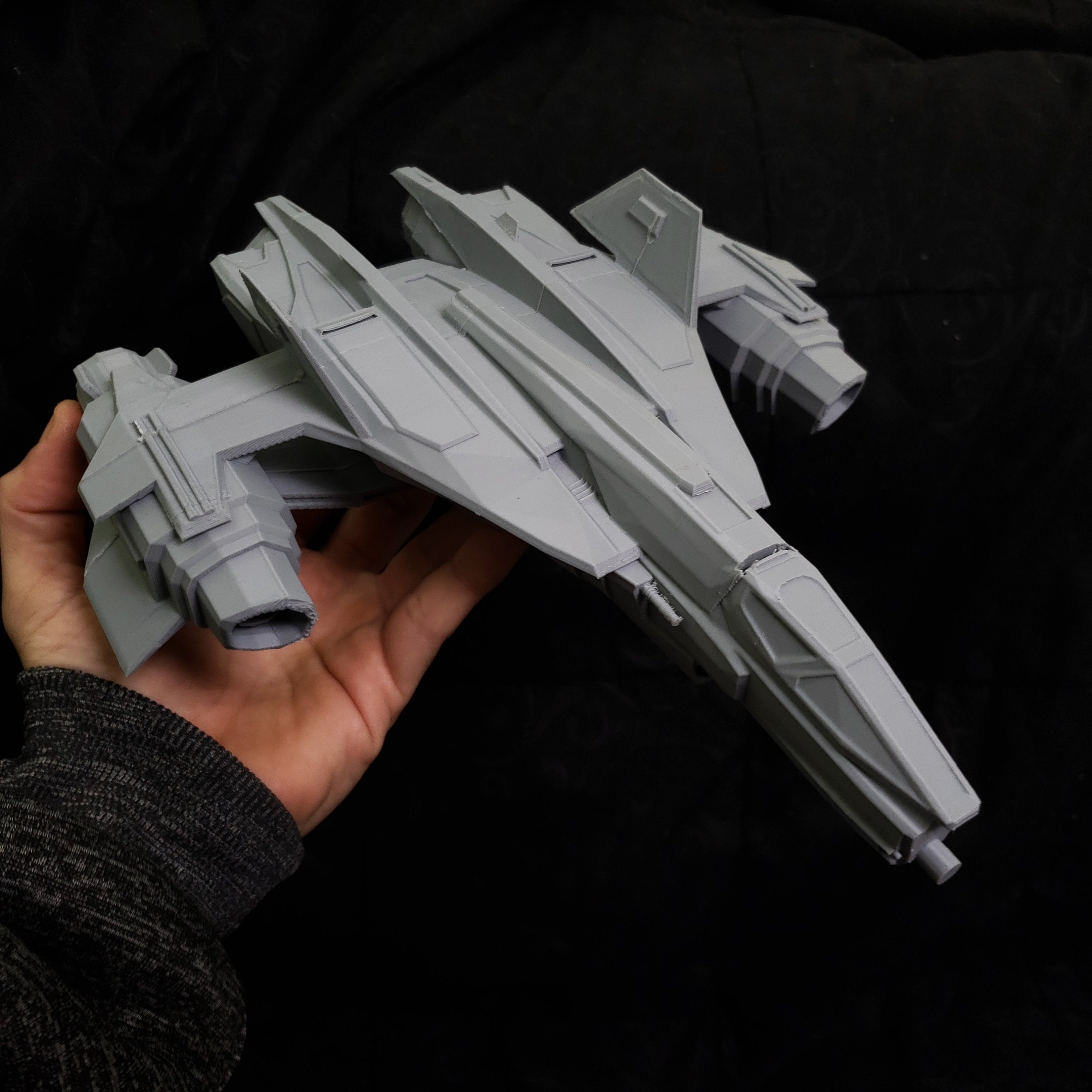 Sabre Starfighter - 12" Model Kit Custom & Fan-Made Fleet Battles Defense Ship Vessel Hull Miniature Mini