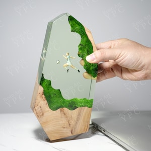 Soccer Art Messi Argentina No. 10 Resin Wood Night Light - Iconic Football Star Art - Unique Gift for Soccer Fans, Back to School Gifts