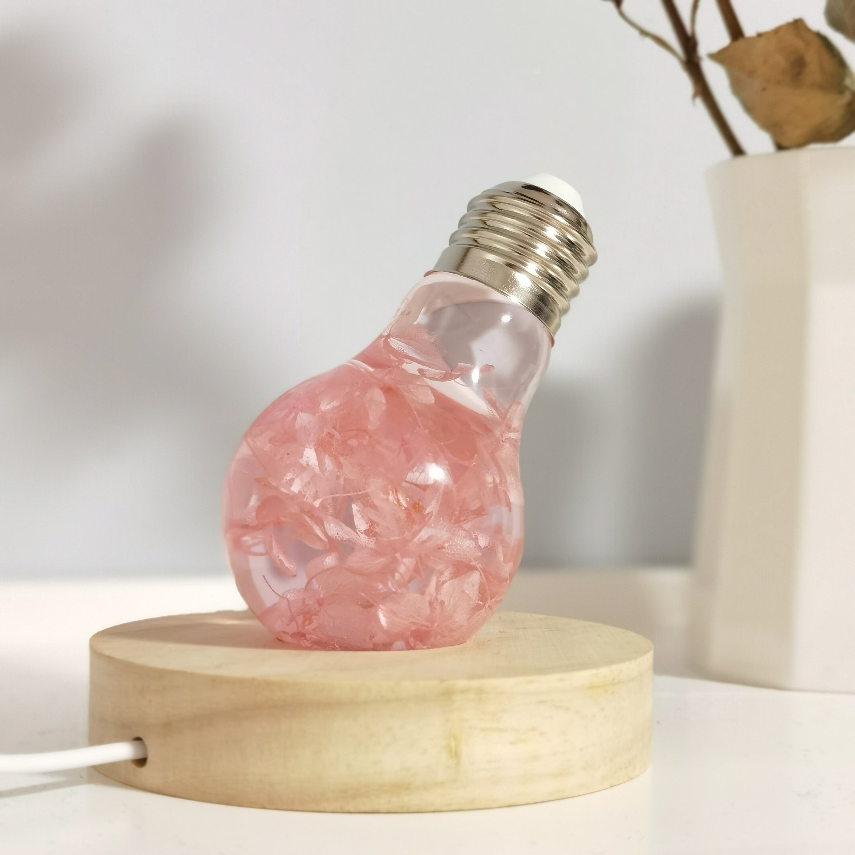 Art BulbEpoxy Resin Art Night Lights Etsy