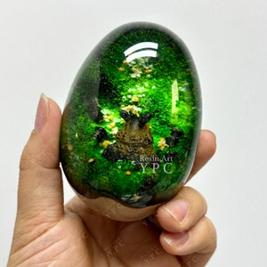 Decayed Guardian in the Forest - Handcrafted Resin Wood Eggs - LoZ Gift Idea, Fathers day gift, Easter Egg