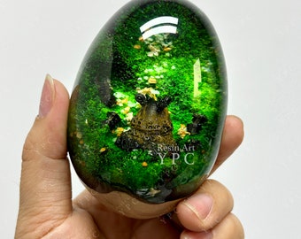 Guardián podrido en el bosque - Huevos de madera de resina hechos a mano - Idea de regalo LoZ, regalo del día del padre, huevo de Pascua