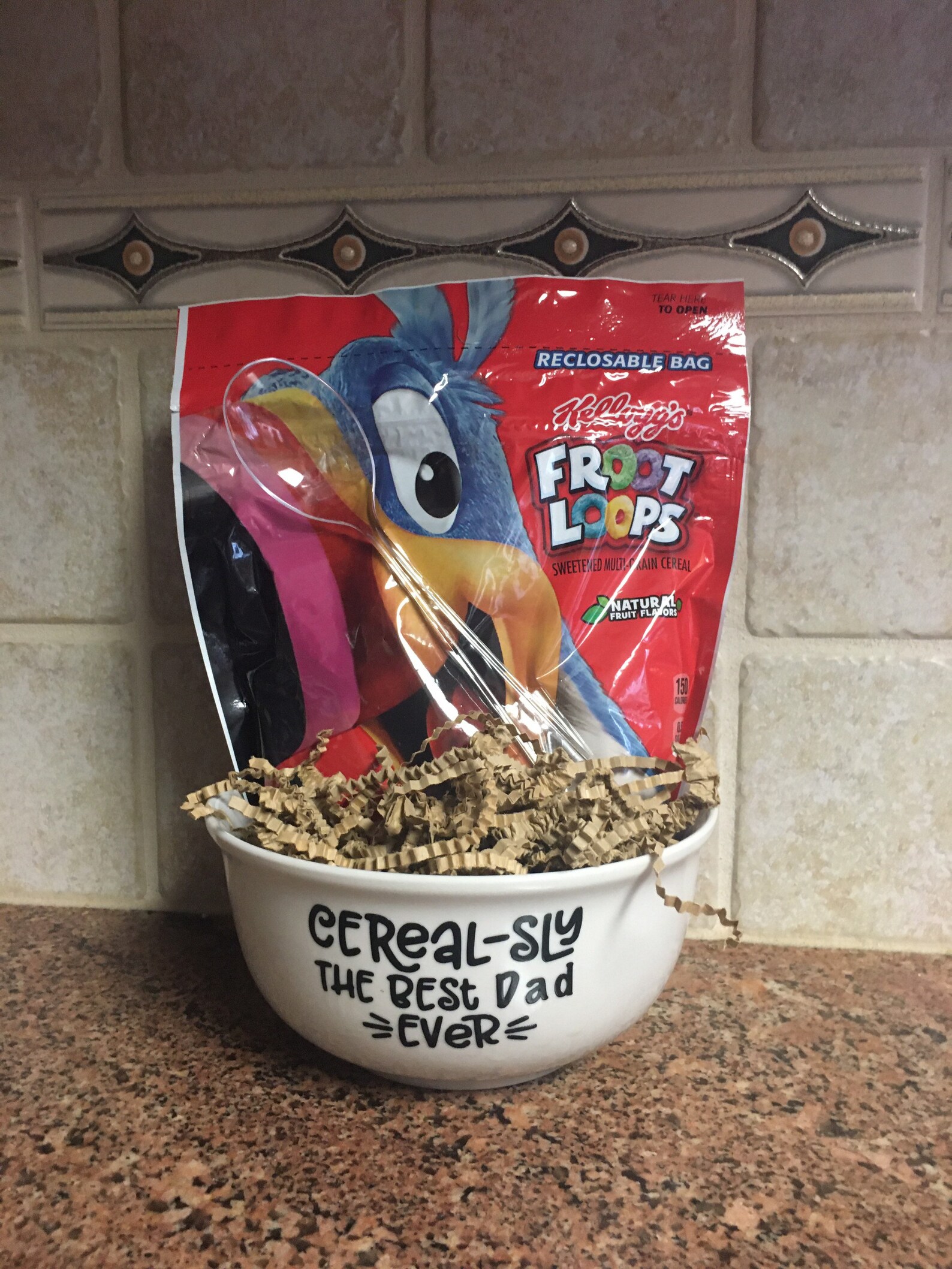 Fathers Day Gift Cereal bowl that says Cerealsly Best Dad Etsy