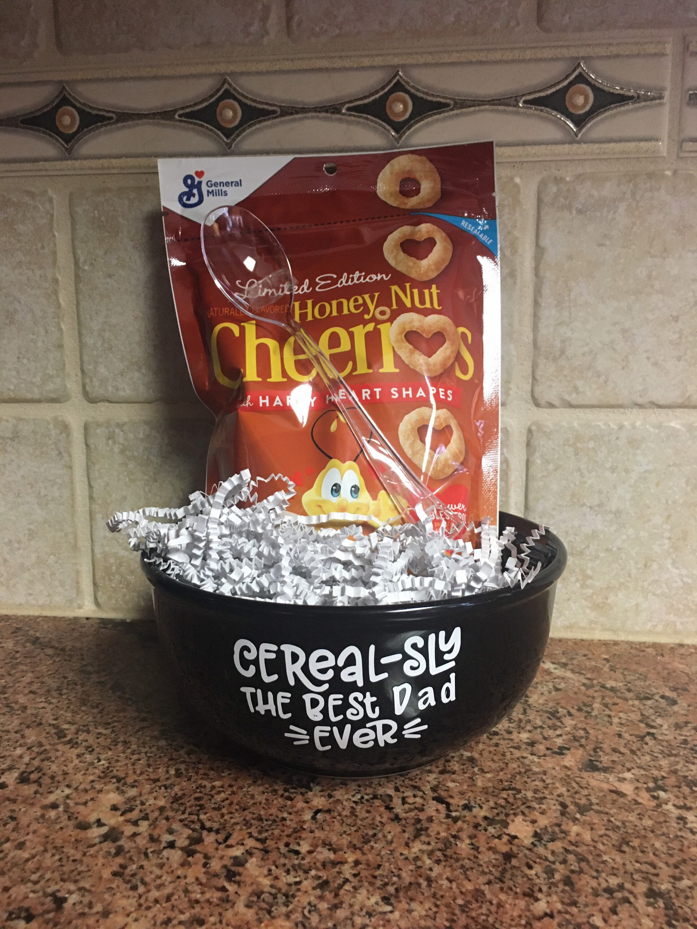 Fathers Day Gift Cereal bowl that says Cerealsly Best Dad Etsy