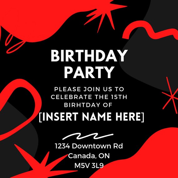 Digital Event Planner/ Event Invitations Etsy