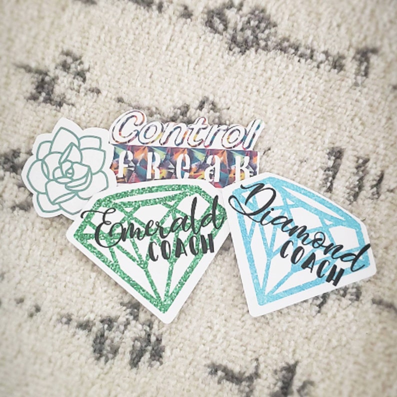Let/'s Get Up Control Freak Rise and Energize Diamond Coach Ruby Coach Beachbody Stickers Emerald Coach