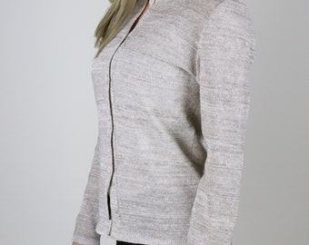 Knitted linen cardigan