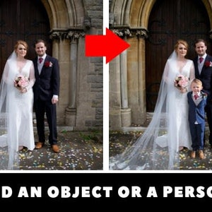 Add Person to Photo, Photoshop Service,Wedding Photos Edit,Photo Edit Service,Adding or Removing a Person to Photo,Photoshop Background Edit image 2