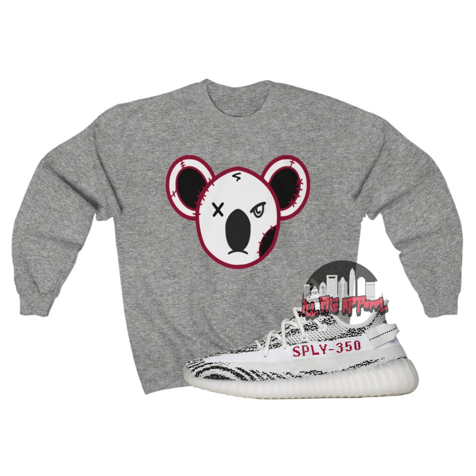 Yeezy Boost 350 v2 Zebra Sneaker Matching Sweatshirt & Outfit | Etsy
