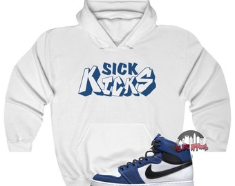 Storm Blue Sneaker Matching Hoodie 