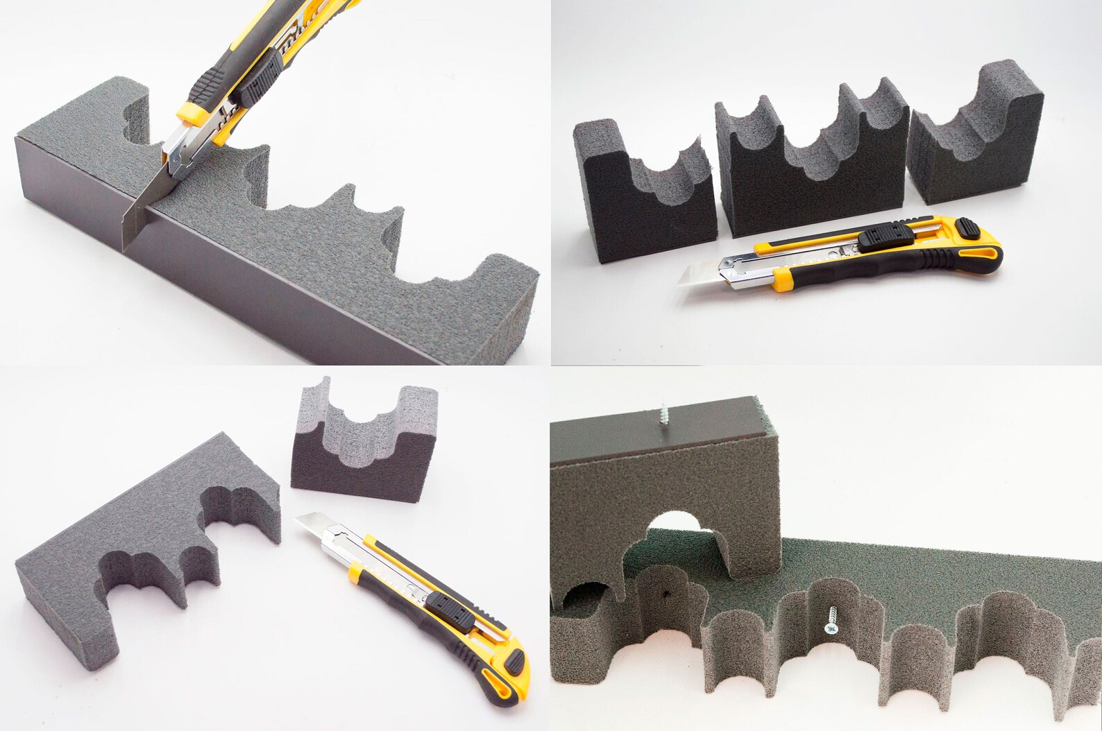 Three Foam Gun Rack Rifle Barrel Rest with Strip Etsy