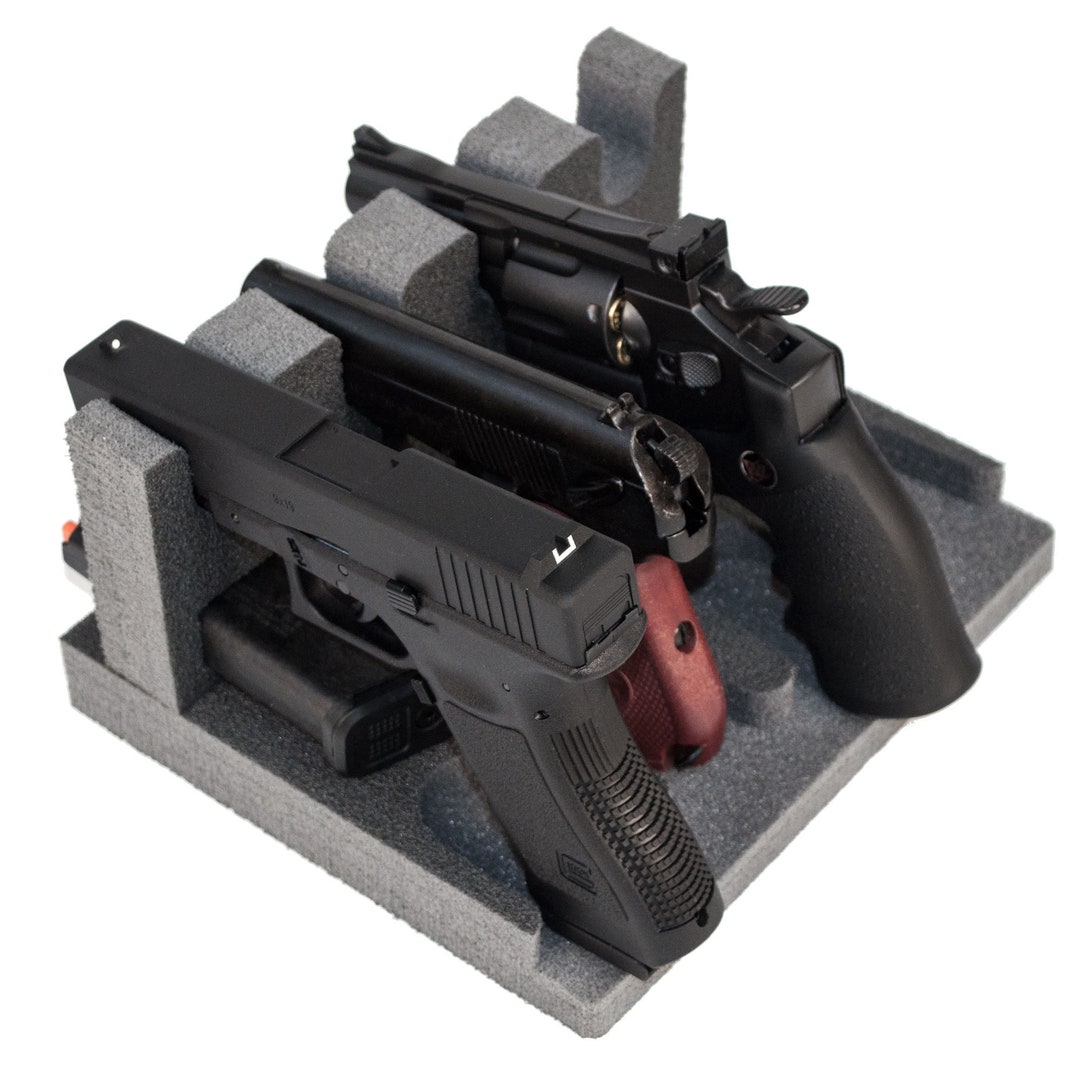 4 GR Gun & Magazine Holders. Rkrack Foam Gun Rack for Pistol/handgun