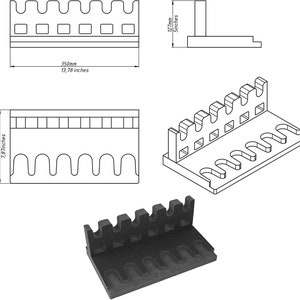 RKrack Foam Gun Rack for Pistol/Handgun. Safe Storage Accessories 6 Gun Holders Stand image 8