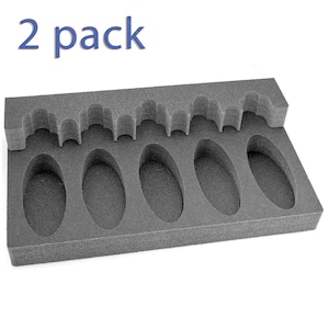 2pc x Kit Five Foam Gun Rack - Rifle Barrel Rest con tira magnética - Almacenamiento de armas - Arma Rack - para Gun Safe
