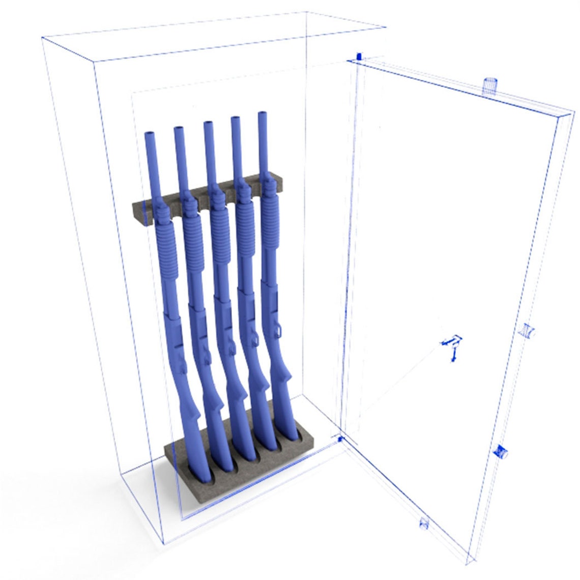 Kit Five Foam Gun Rack Rifle Barrel Rest With Strip Etsy