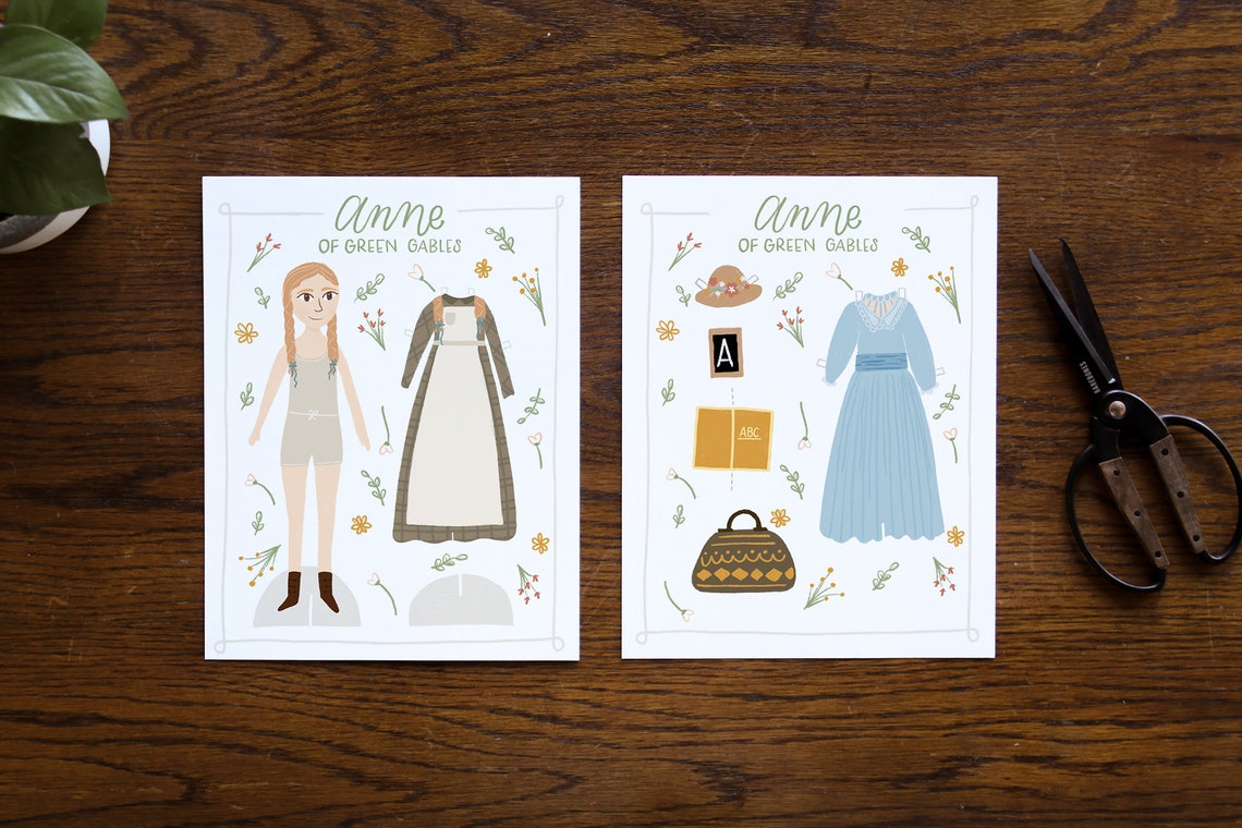 Anne of Green Gables Paper Doll Printable | Etsy