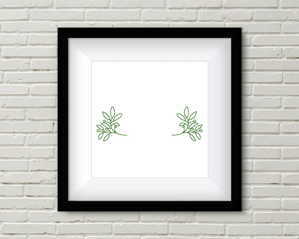 Frame with leaves embroidery design for machine frame  etsy Frame with leaves embroidery design for machine frame  etsy
