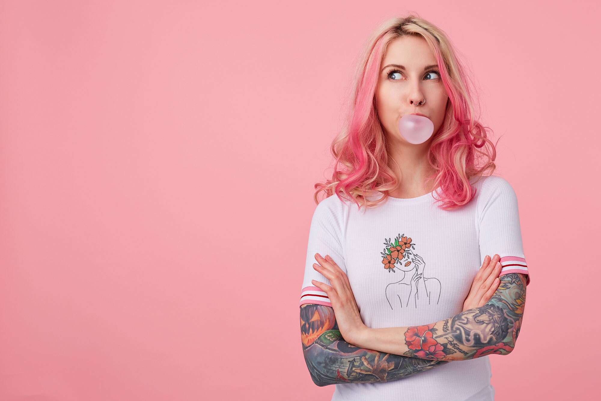 Woman face with flowers machine embroidery design 6sizes  etsy Woman face with flowers machine embroidery design 6sizes  etsy