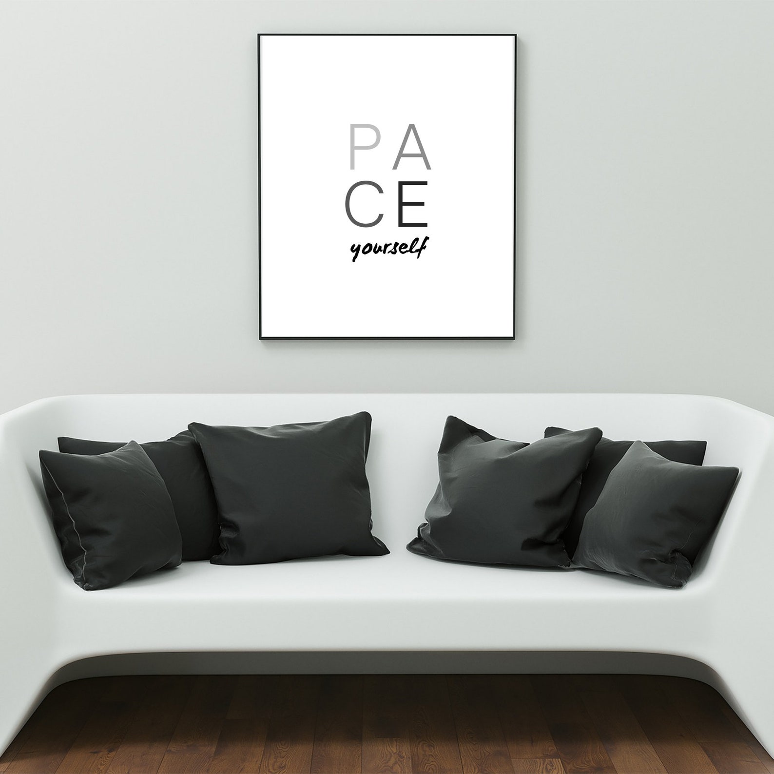 Pace Yourself Printable Quote Wall Art Digital Download Etsy UK