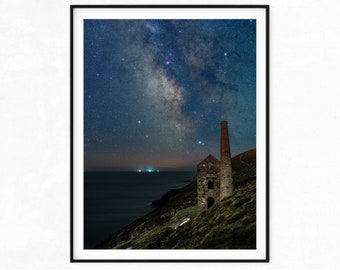 Wheal Coates Engine House Milkyway Star Cornwall Photo Print