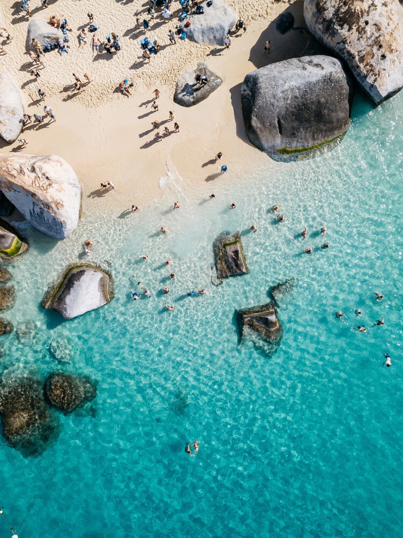 Virgin Gorda Caribbean Minimal Beach Photo Print