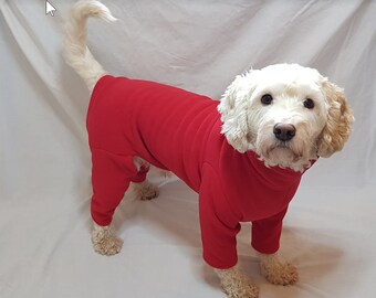 fleece dog suit