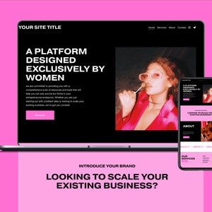 Squarespace Women Entrepreneurs Website Vorlage Squarespace 7.1 Portfolio Template, Squarespace Website Template, Boss Women