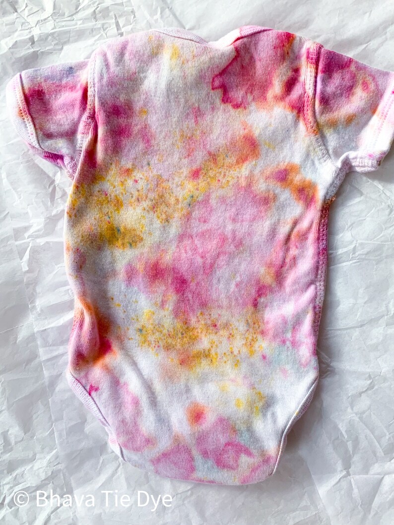 PEONY onesie newborn baby pink yellow 0-3 months