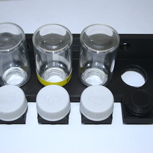 Red Sea Test Kit Cuvette Wall Mount Rack | Holds 4 Bottles | Reef Safe