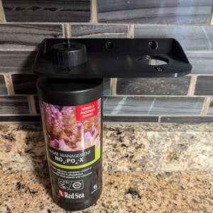 Wall Mount for Red Sea Trace Colors NoPox ABCD | Fits 1L & 500ml Bottles | Custom Labels Available