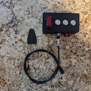 Customizable Apex Neptune Breakout Box Orange Lighted Switch Push Button Push Terminals