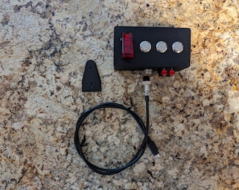 Customizable Apex Neptune Breakout Box Orange Lighted Switch Push Button Push Terminals