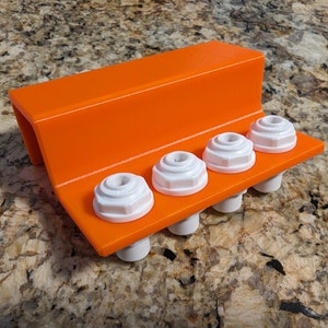 Dose Tube Halterung für Tanks mit Rand | 1–4 Quick Lock Schotts | 1/4 &quot;Schlauch Kompatibel