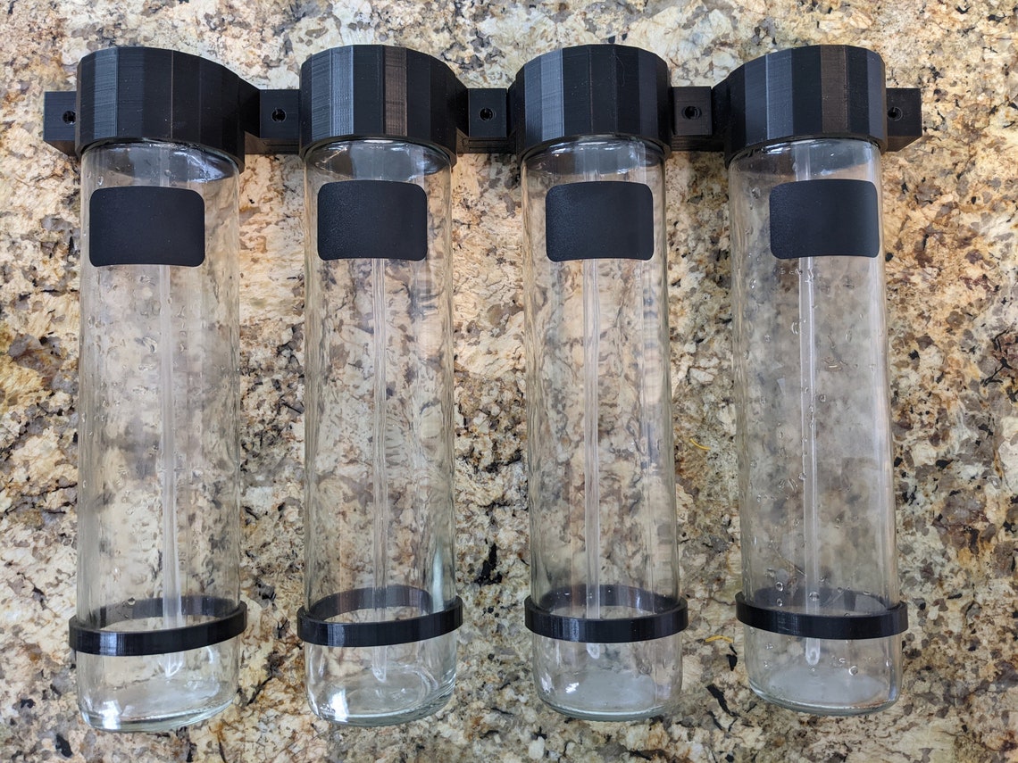 Aquarium Dosing Container Glass 800ml Marine Reef Slim Wall Etsy
