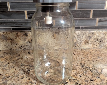 Protein Skimmer Skimmate Jar Lid | Wide Mouth Mason Jar Design | Neptune Apex Compatible