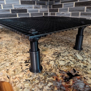 1 Single Adjustable Egg Crate Frag Rack Leg 3D Printed in PETG Reef Aquarium