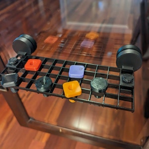 Magnetic Egg Crate Frag Rack Mounts with Frag Plugs | Set of 2 | Reef Safe