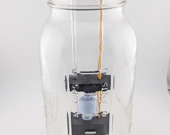 Wide Mouth Mason Jar Dosing Lids with Float Valve with 10 Ft Cable