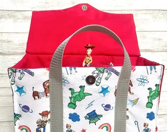Toniebox Bag: Handmade Cotton Carrier, Tonies Storage | Buzz | Toy | Woody | Story | Red