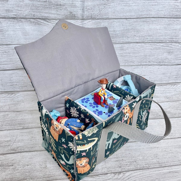 Toniebox Tasche | Toniebox Tragetasche | Tiere | Dschungel | Giraffe | Alligator | Elefant | Löwe | Zoo | Tonies | Tonies Aufbewahrung |