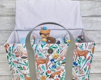 Toniebox Bag: Handmade Carrier for Toniebox & Figures, Woodland Animals, Forest, Tonies Storage, deer, fox