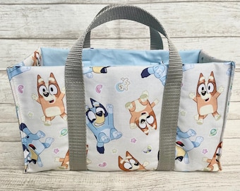 Toniebox Bag: Handmade Cotton Carrier, Tonies Storage | Bluey | Bingo | Dogs | Boy