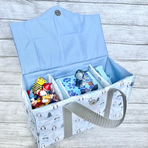 Toniebox バッグ | Toniebox キャリア | ペンギン | 青 | 氷 | 南極 | 冷凍 | 北極 | 動物 | 極地 | 冬 |
