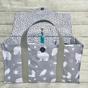 Toniebox Tasche | Toniebox Tragekorb | Animal | Grau | Polar bear | Snow | Snowball | Arctic Animals | Tonies | Toniebox Carrier |