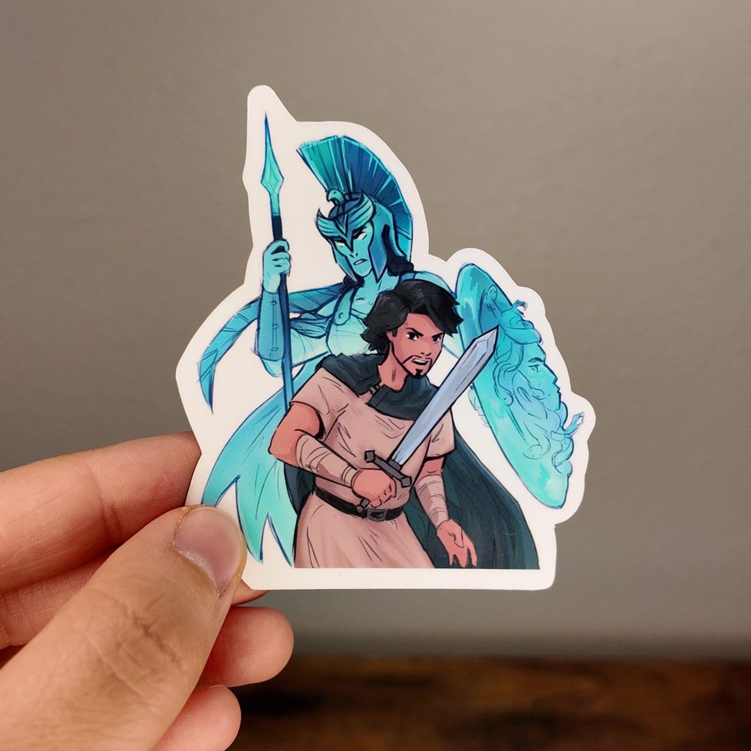 Athea Sticker Odysseus and Athena | Odyssey Sticker - Etsy