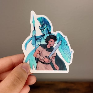 Odysseus and Athena | Odyssey Sticker