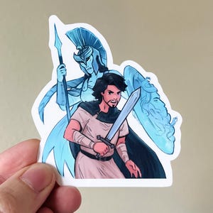 Odysseus and Athena | Odyssey Sticker