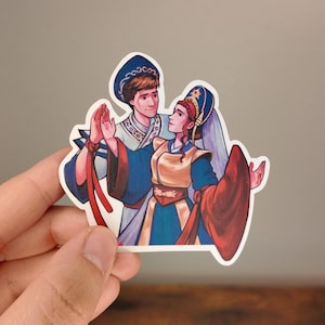 Shallan and Adolin Worldhopper Ball | Sticker