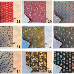 Serviette de table doublée en tissu pour enfants : motifs animaux image 5