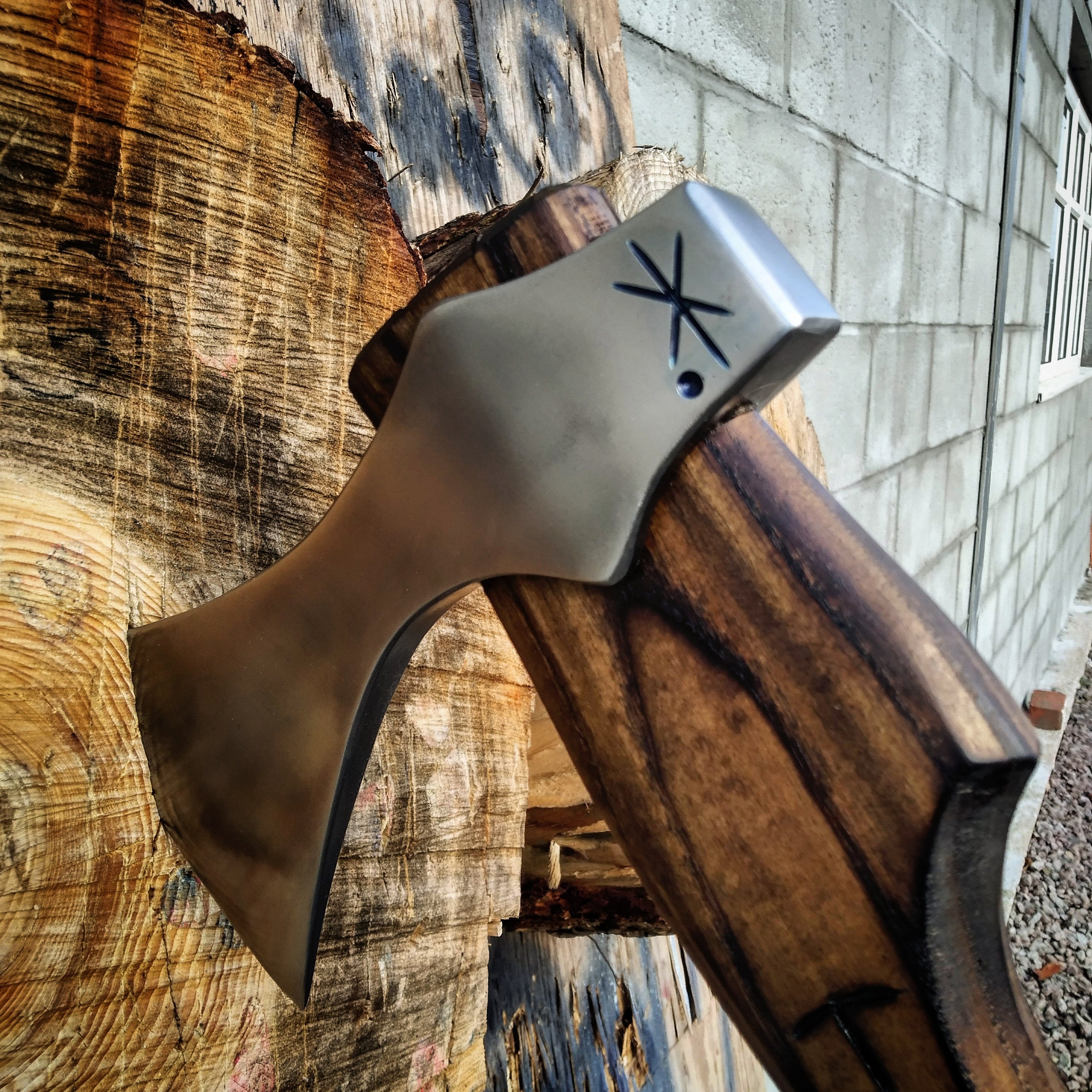 Custom Throwing Axe With Ash Handle Etsy