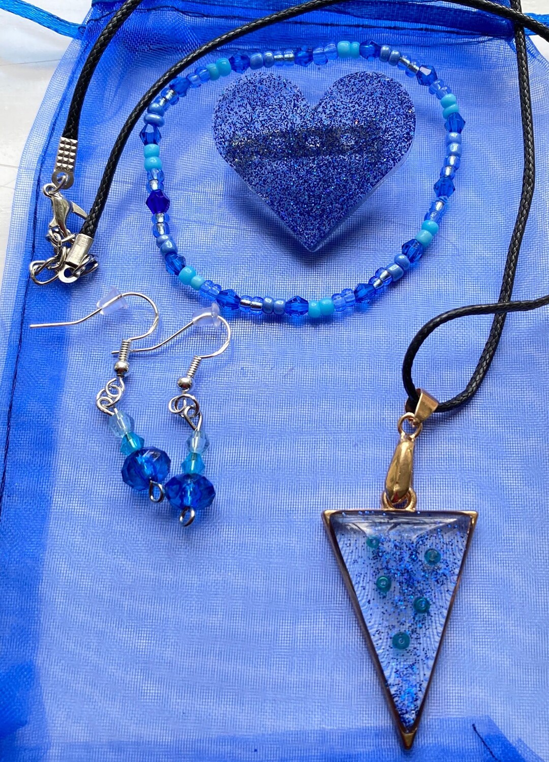 Christmas Jewellery Gift Set With Matching Pendant Earrings Etsy